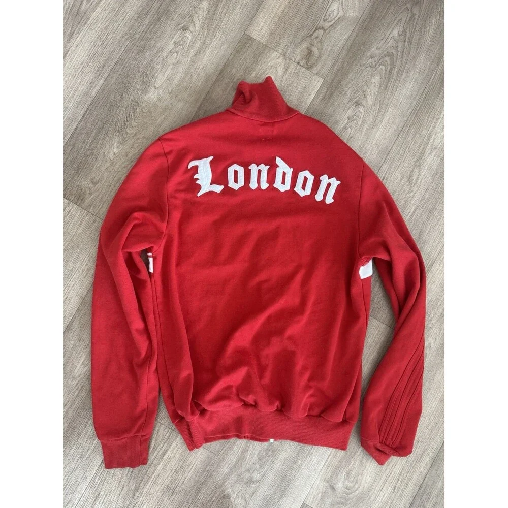 Adidas Originals London Bulldog track jacket Red Men’s Large Y2K Vintage